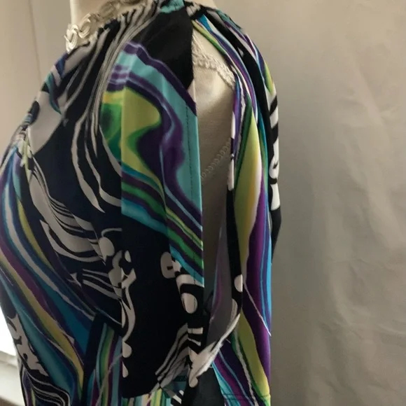 Women’s AB Studio Knee Length Dress Medium Little Black Dress - Picture 2 of 10